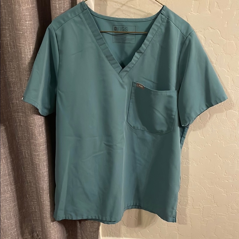Women’s Figs Teal Scrub Top